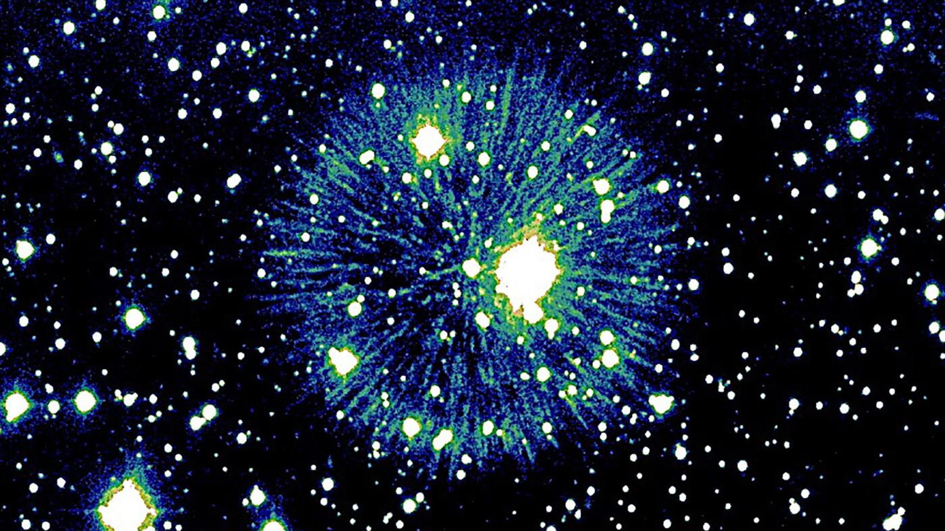 Imagem inédita revela cadeia de 'pérolas' em remanescente de supernova registrada da nebulosa Pa 30