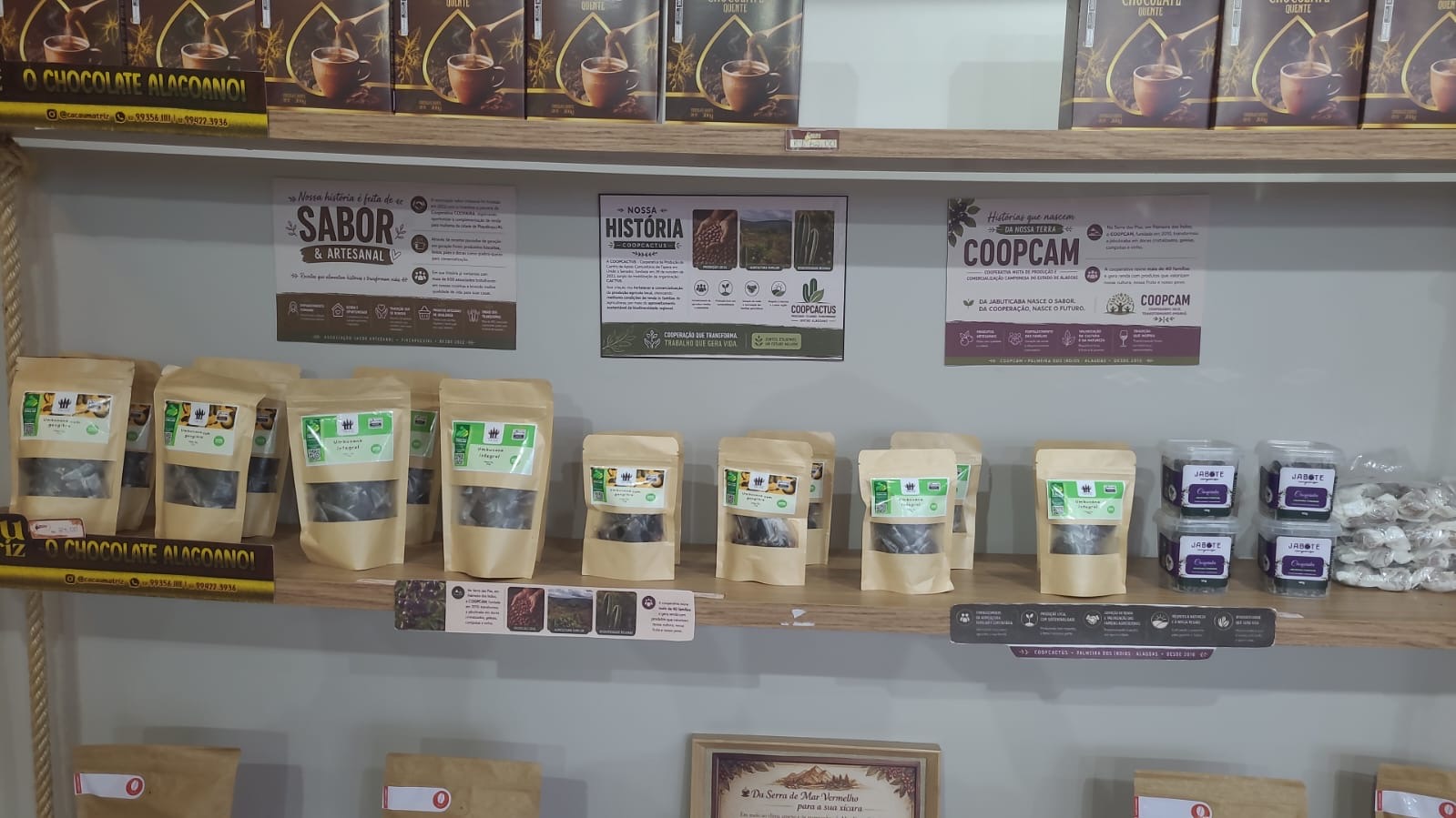 Produtos de cooperativas da agricultura familiar chegam ao Empório Cacau Matriz
