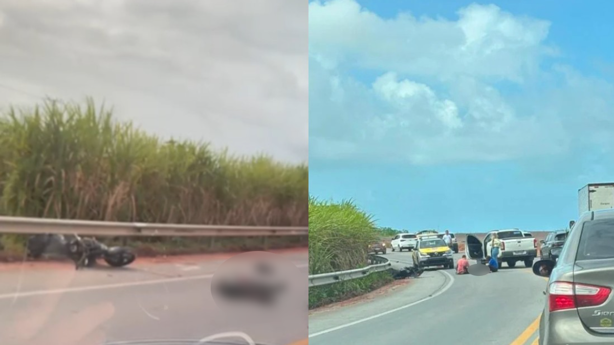 Na BR-424: Motociclista fica ferido após queda em Marechal Deodoro
