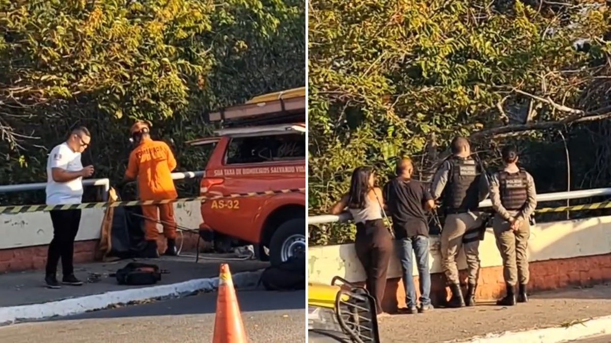 Bombeiros são acionados para resgatar jovem em ribanceira no Pilar