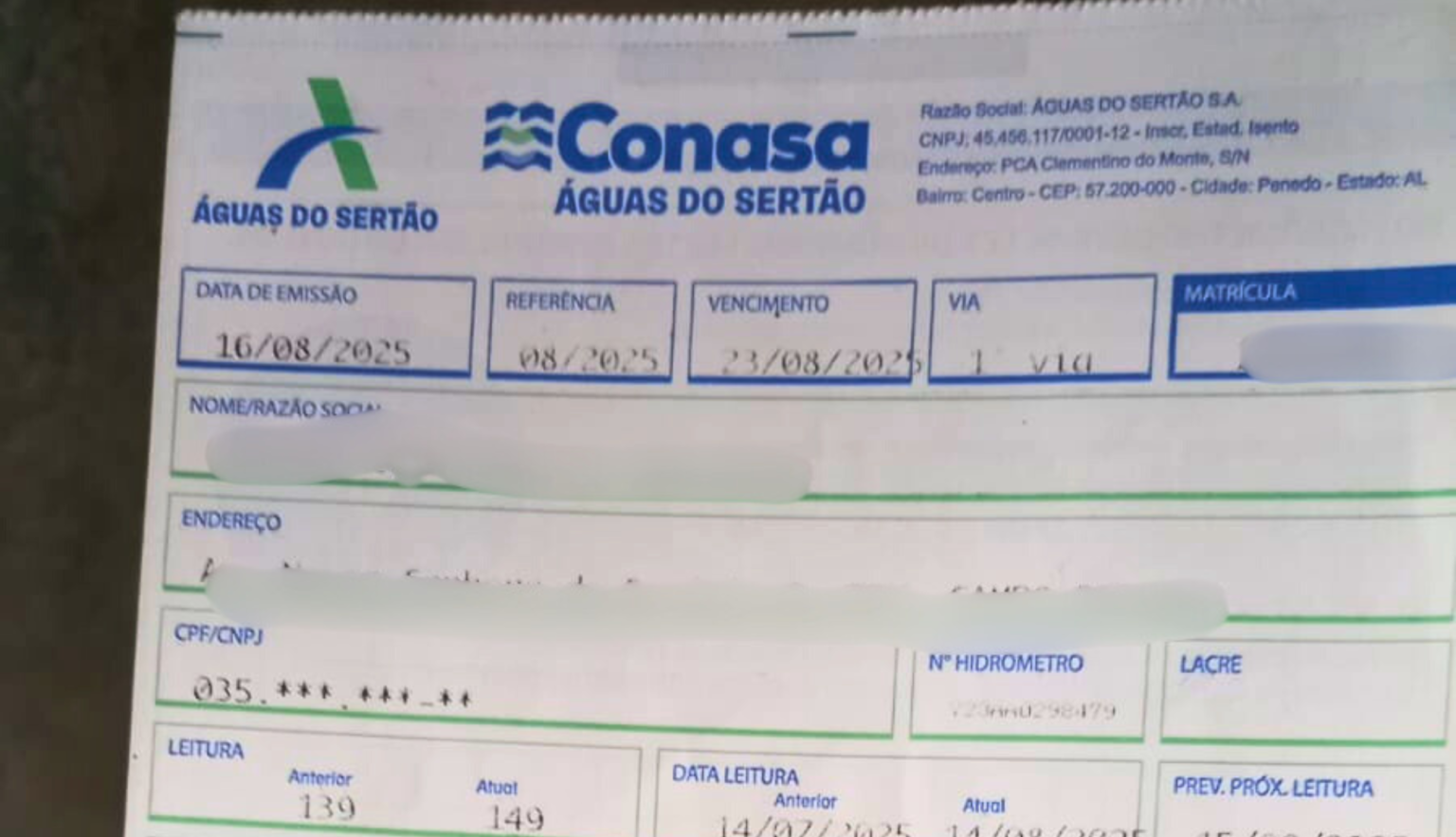 Defensoria Pública pede revisão de tarifas de água e esgoto em Alagoas
