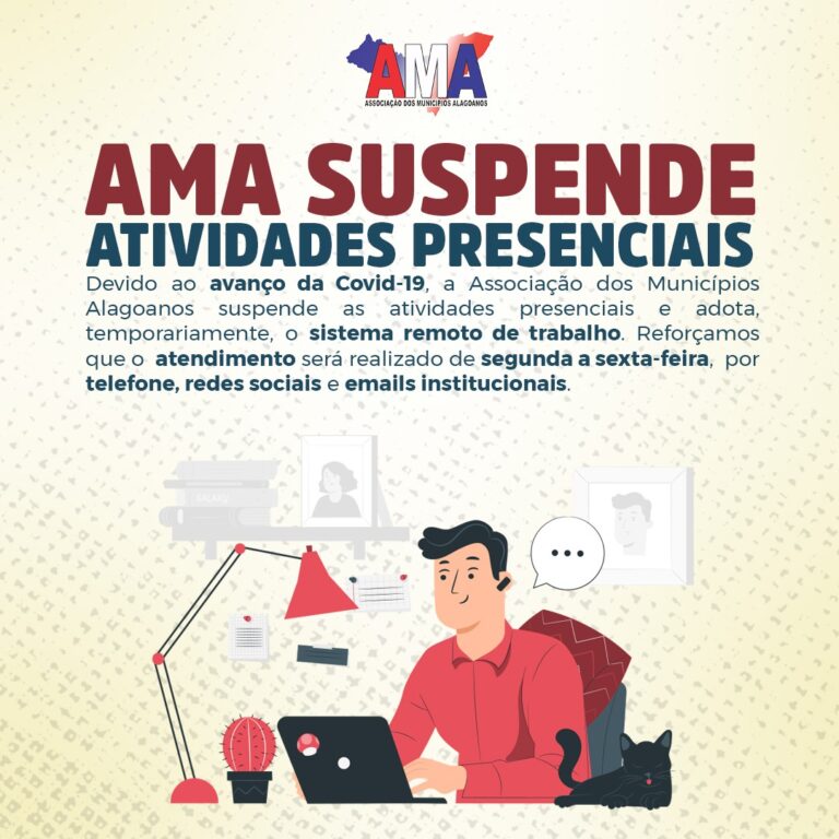 AMA volta a adotar trabalho remoto diante do avanço da Covid