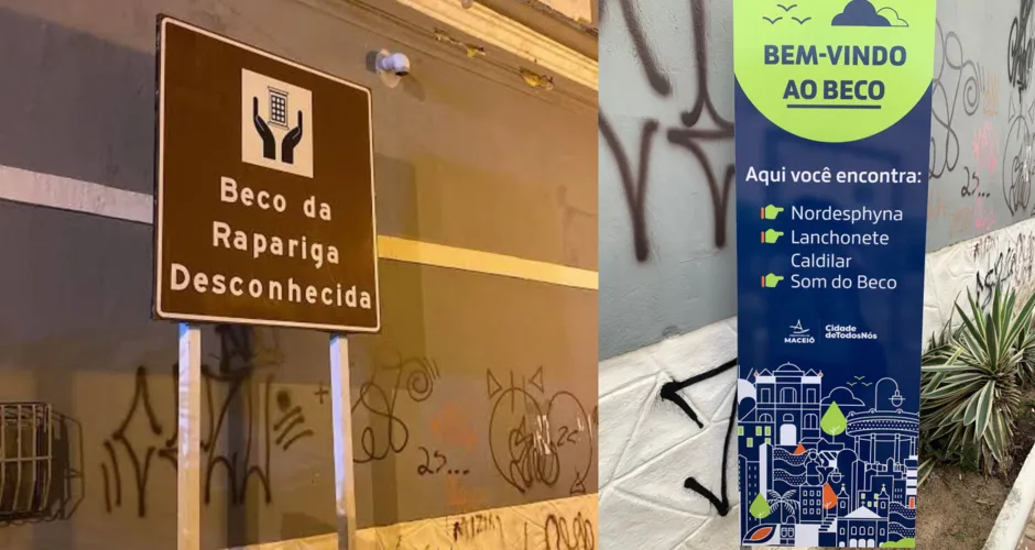 Placa histórica do “Beco da Rapariga Desconhecida” é reinstalada após críticas