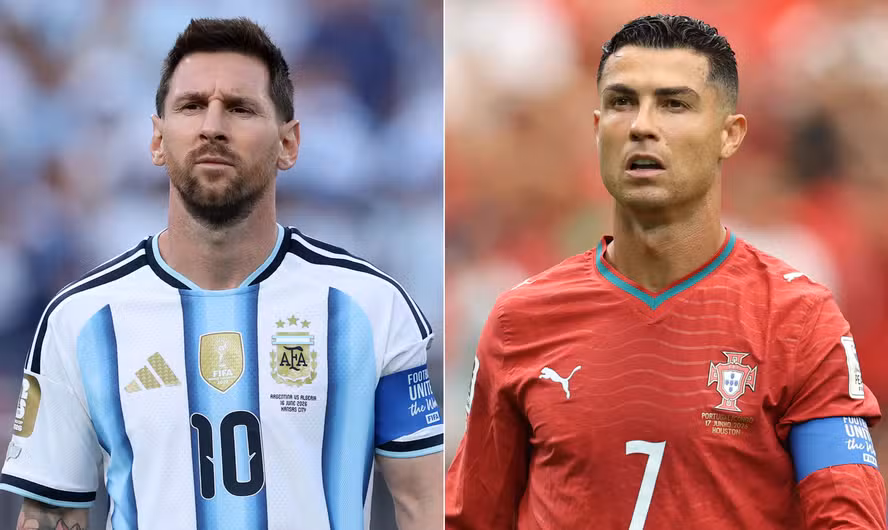 Cristiano Ronaldo presta condolências a Messi após morte do pai do argentino