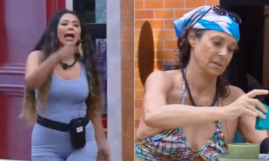 Darlin Ferrattry e Giovanna Gold trocam ofensas em A Fazenda 18
