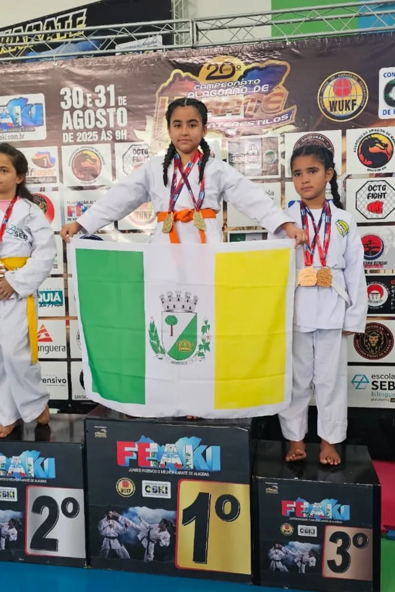 Atleta de Arapiraca é campeã no 20º Alagoano de Katarê Interestilos, em Maceió