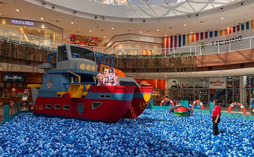 Parque da Patrulha Canina anima férias no Shopping Pátio Maceió