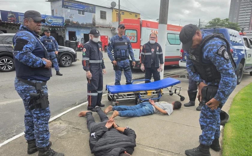 Guarda Municipal impede assalto e prende dois suspeitos na Serraria