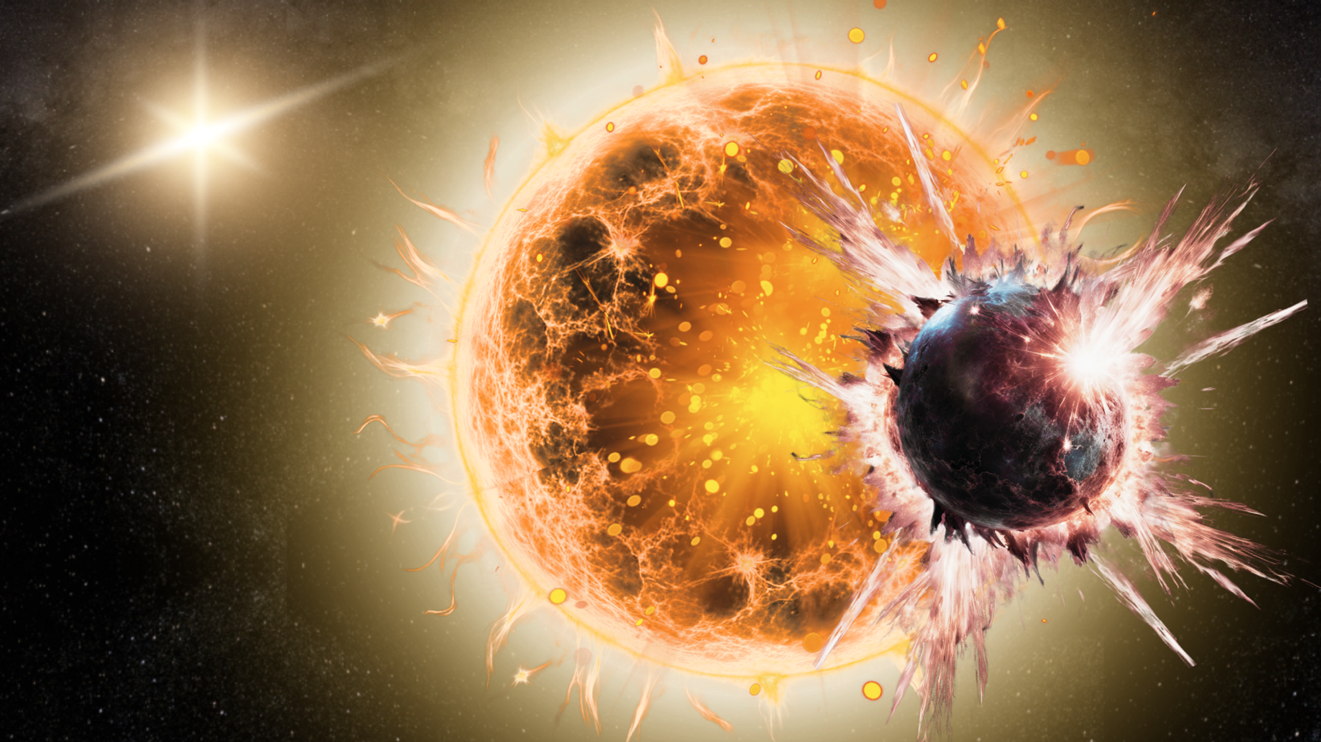 Estrela de sistema binário revela sinais inéditos de canibalismo planetário