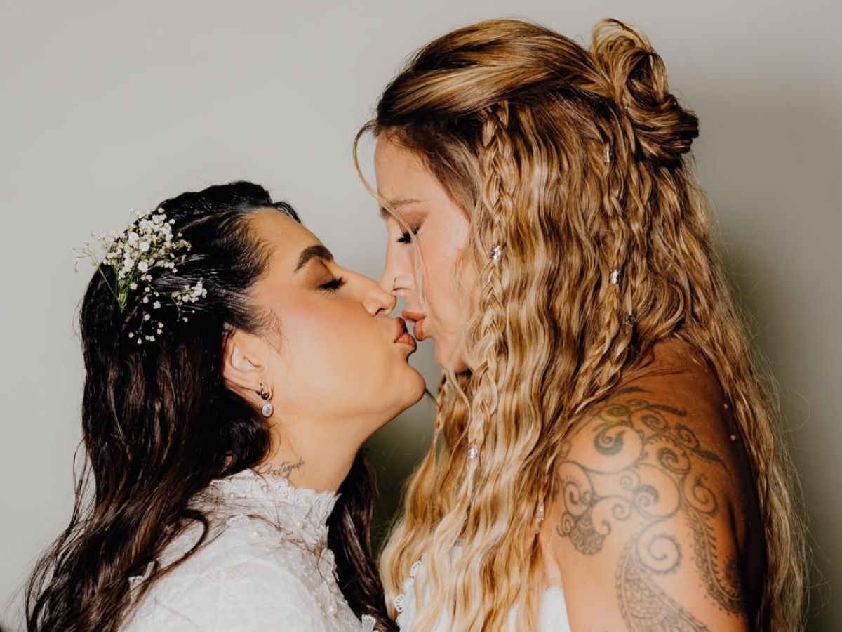 Lauana Prado celebra dois meses de casada com Tati Dias