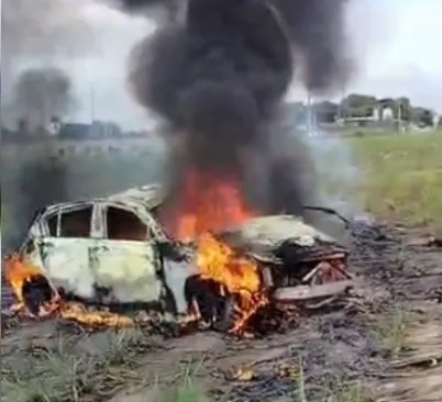 Tragédia em Maceió: dois mortos após BMW capotar e explodir no Benedito Bentes