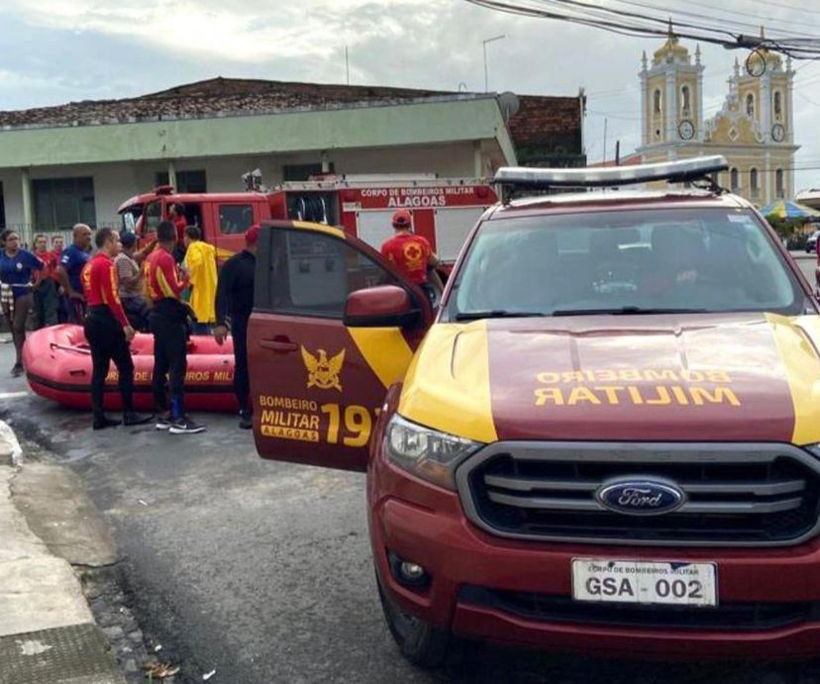 Fortes chuvas: CBM atendeu mais de 210 pessoas em Alagoas