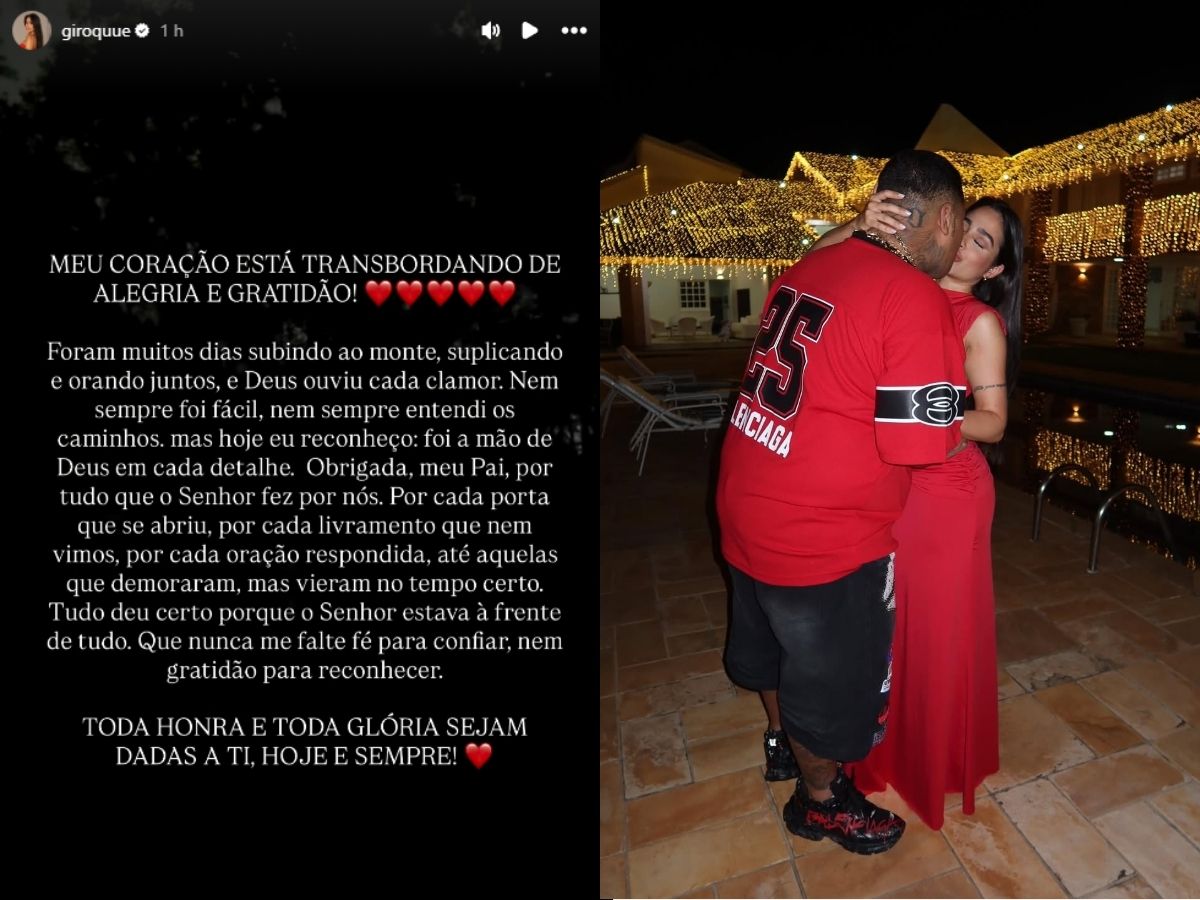 Esposa de MC Ryan SP comemora liberdade do cantor e cita força da fé