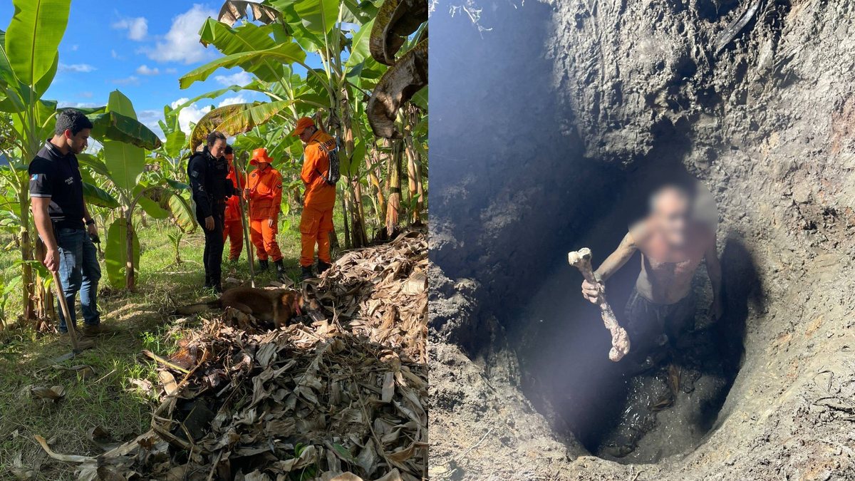 Restos mortais de mulher é encontrado a três metros de profundidade em União dos Palmares