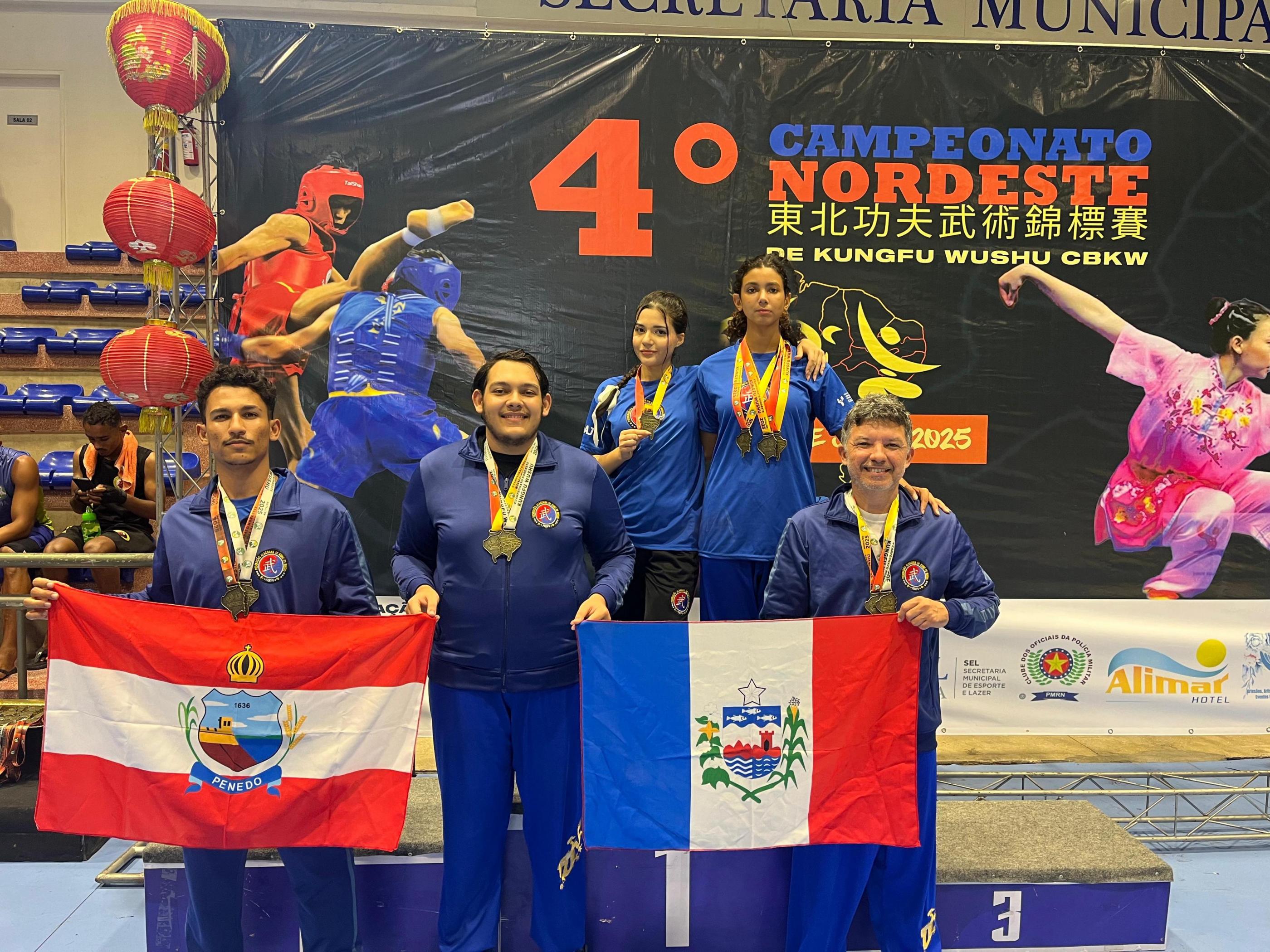Delegação alagoana de Kung Fu conquista 42 medalhas em regional da modalidade
