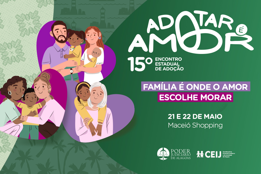 TJAL promove encontro de adoção no Maceió Shopping, nesta quinta (21) e sexta (22)