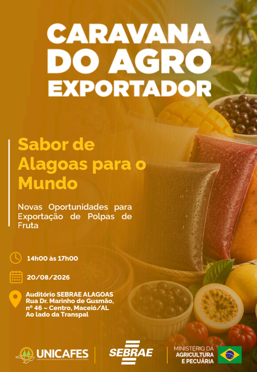 Com apoio da Unicafes-AL, Caravana do Agro Exportador chega a Maceió