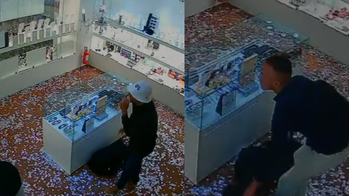 Com sorvete na mão, bandido rouba R$ 100 mil de joalheria; saiba mais