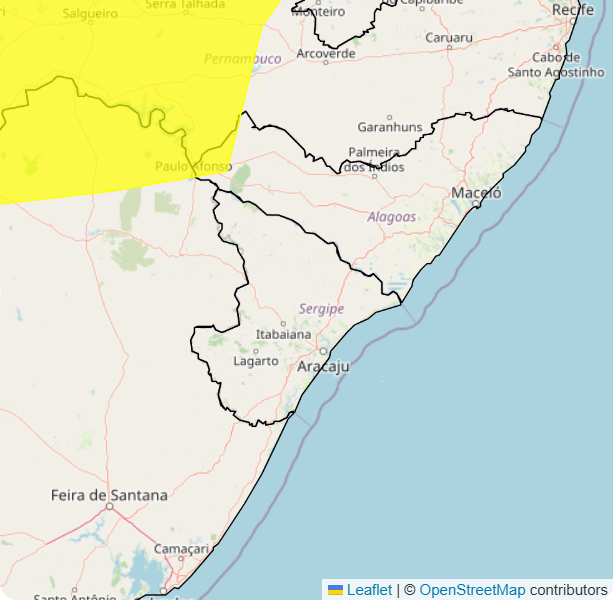 Inmet emite alerta de chuvas intensas para municípios de Alagoas; confira a lista
