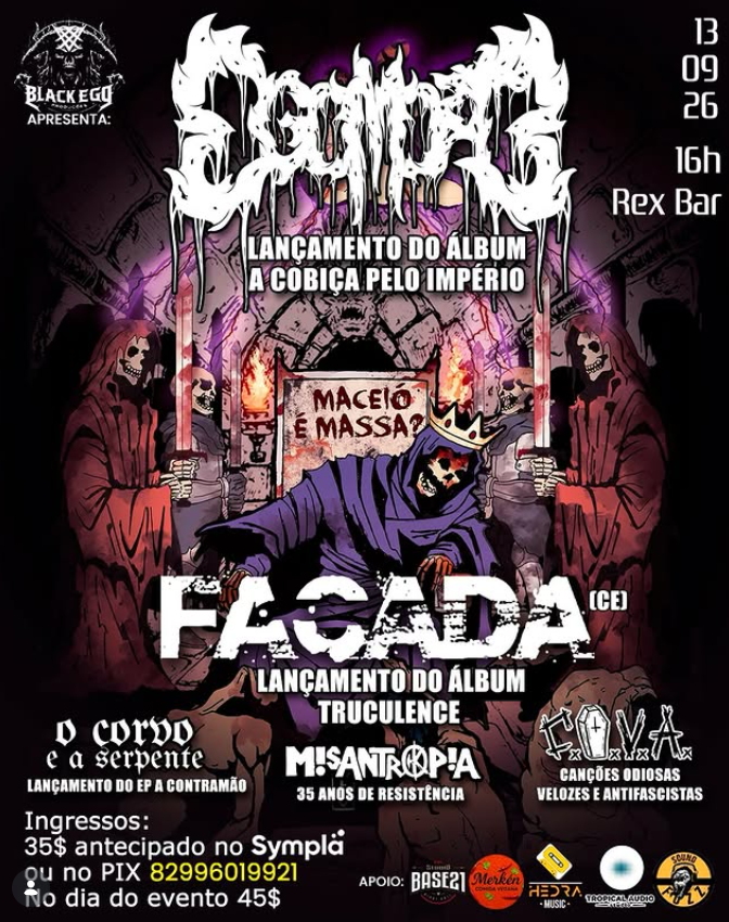 Egomorte lança álbum e reúne bandas de metal e punk em Maceió