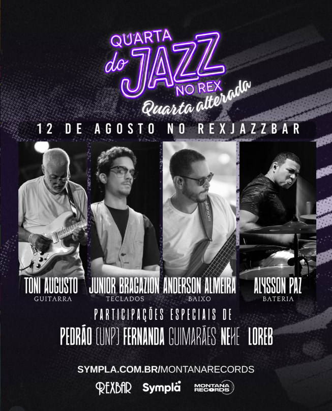 Quarta do Jazz reúne músicos alagoanos no Rex nesta quarta-feira