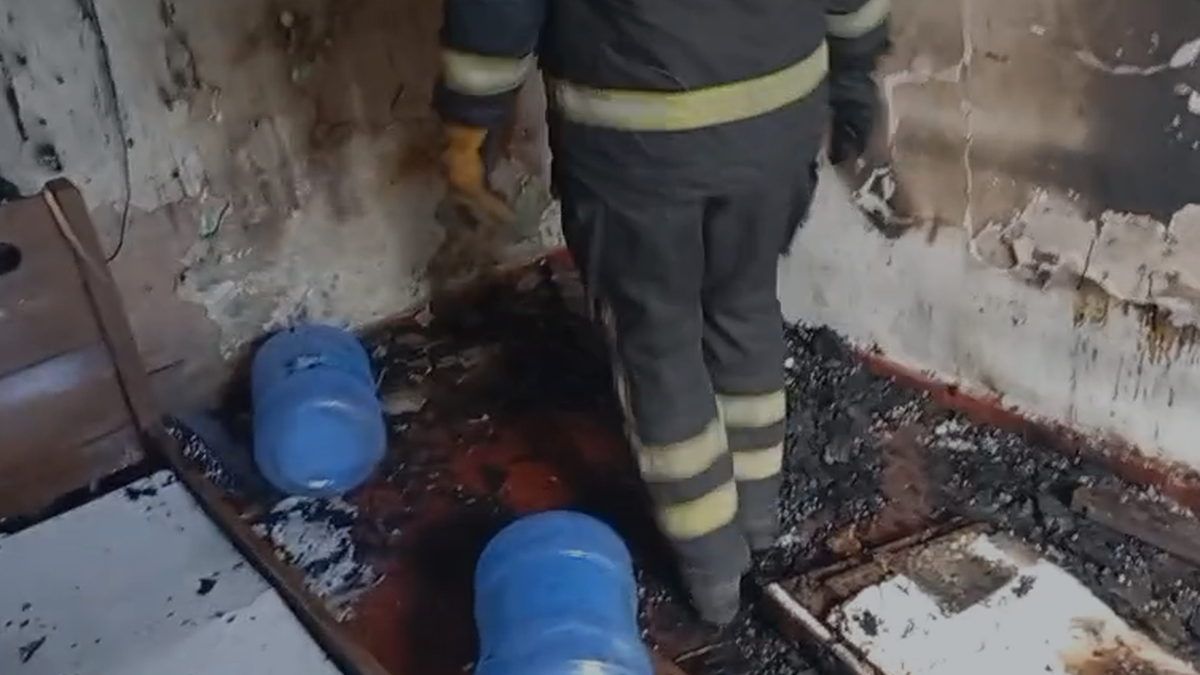 Jovem é socorrido após princípio de incêndio em residência na Ponta Grossa