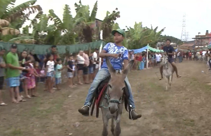 Cajueiro realiza corrida de jegues e tem menino de 12 anos como tricampeão
