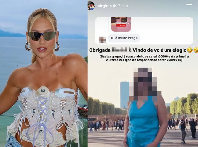 Virginia se irrita com crítica e dispara: “Vindo de você é um elogio”