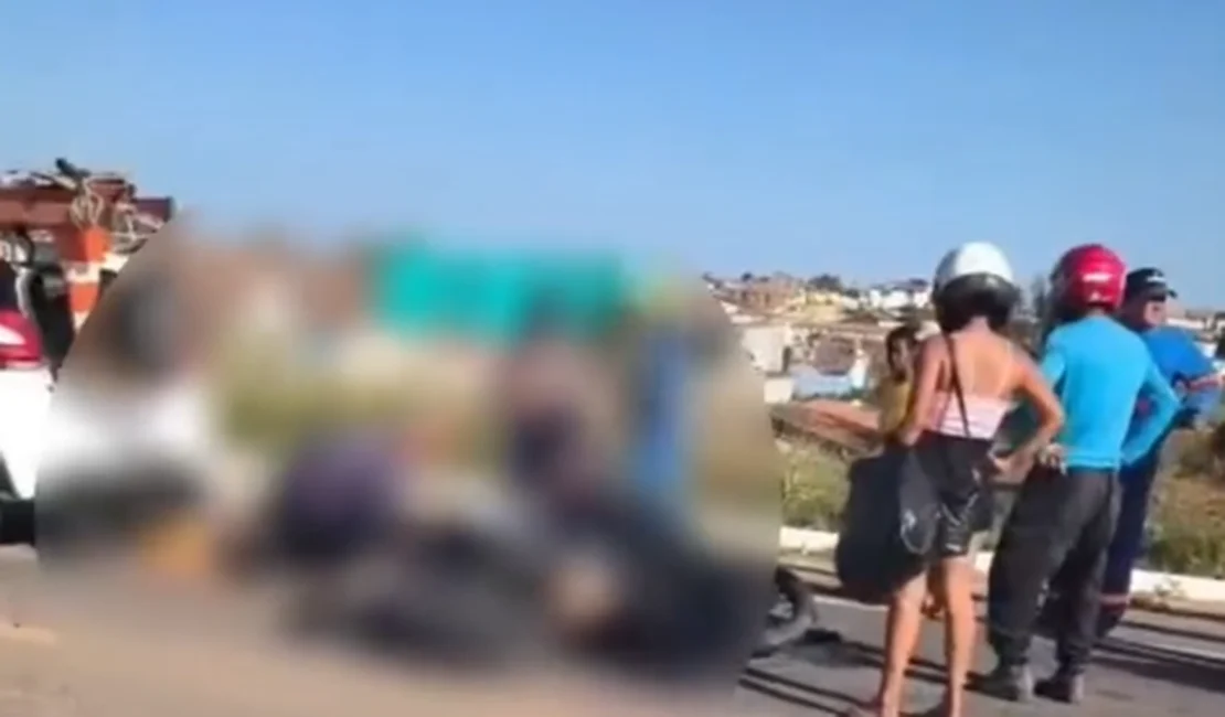 Motociclista fica ferido ao colidir na traseira de carro em Palmeira dos Índios