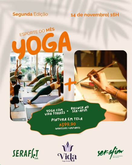Evento reúne yoga, brunch e pintura em tarde de autocuidado em Maceió