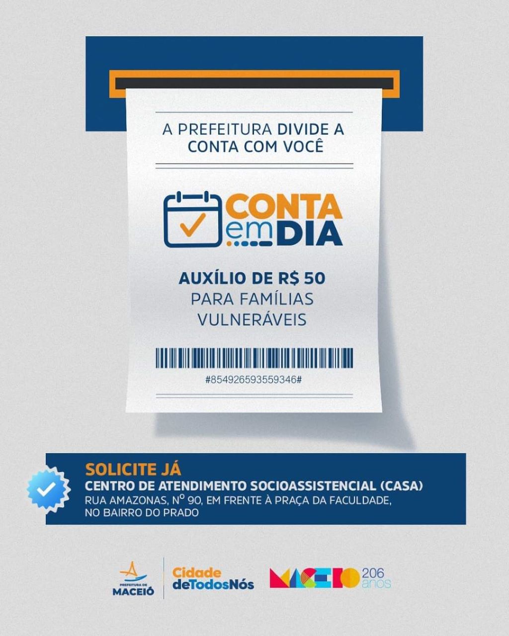 Assistência Social de Maceió concede auxílios para pessoas em vulnerabilidade social