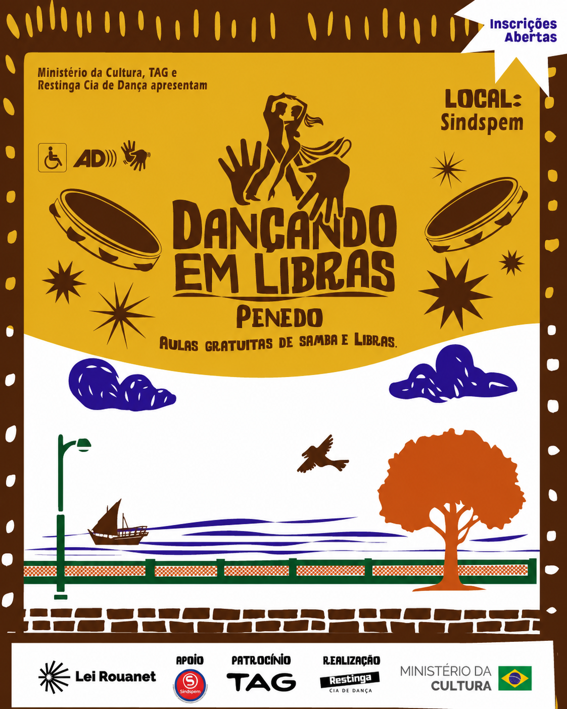 Penedo abre inscrições gratuitas de aulas de samba para pessoas com deficiência
