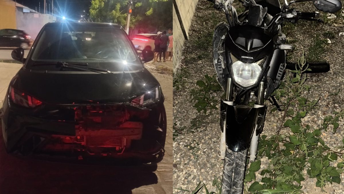 Adolescente sem habilitação fica ferido em acidente em Arapiraca