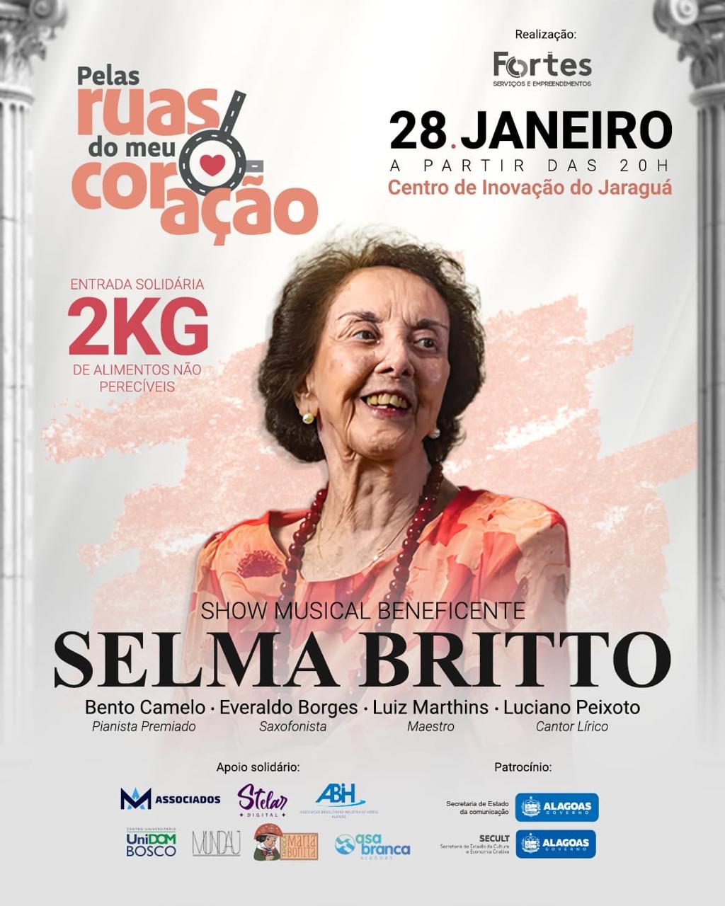 Projeto Pelas Ruas do Meu Coração é lançado em Maceió com concerto solidário