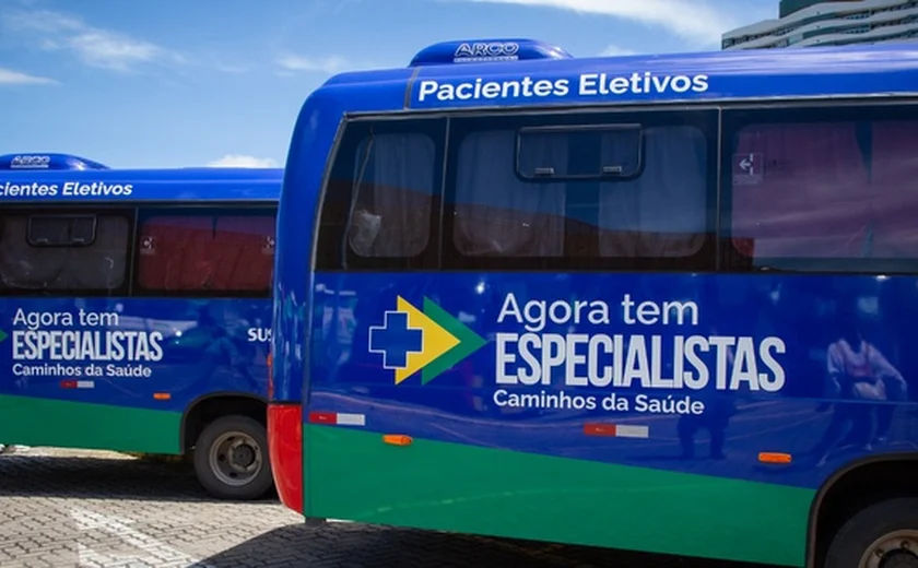 Saúde envia 75 veículos para transporte de pacientes do SUS em AL