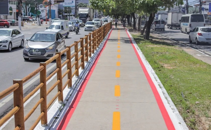 Ciclovia transforma mobilidade e reduz tempo de deslocamento em Maceió