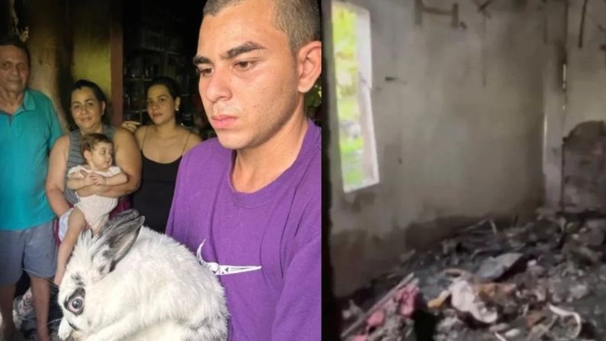 Coelha acorda família durante incêndio e salva bebê de 9 meses em Manaus