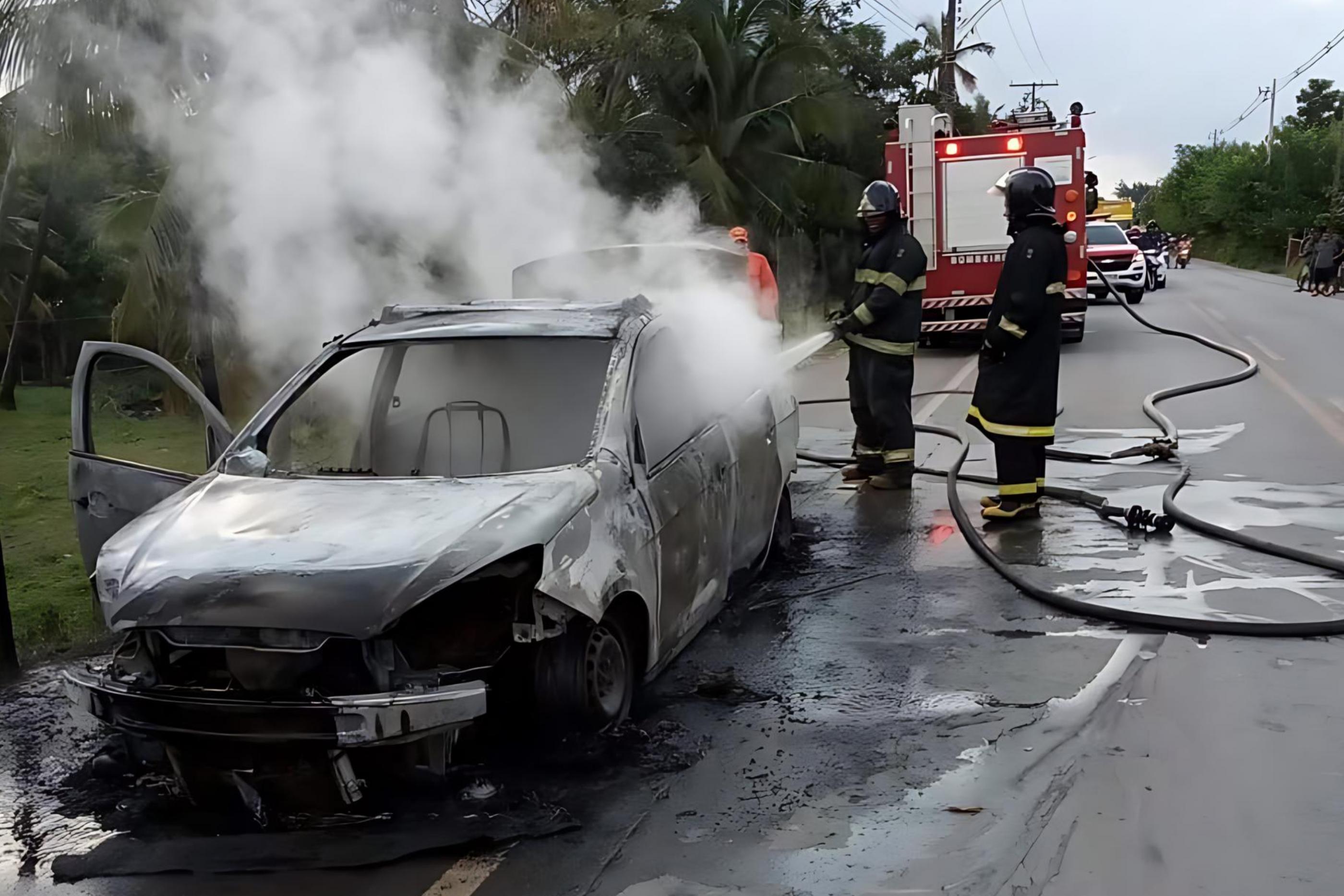 Incêndios em veículos crescem 130% em Alagoas em 2025