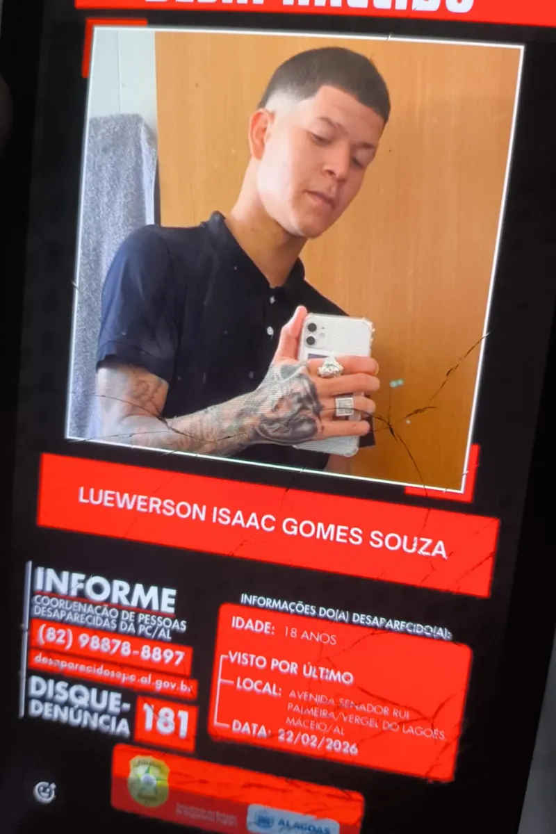 Corpo achado em lagoa pode ser de jovem desaparecido