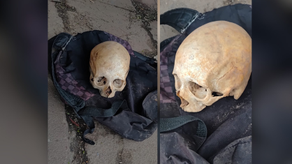 Crânio humano é encontrado dentro de mochila em parada de ônibus