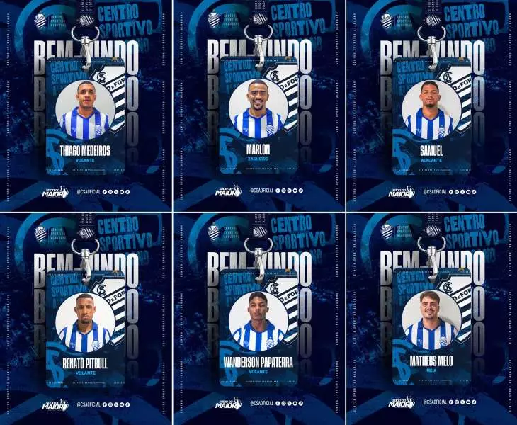 CSA anuncia seis reforços para a temporada 2026