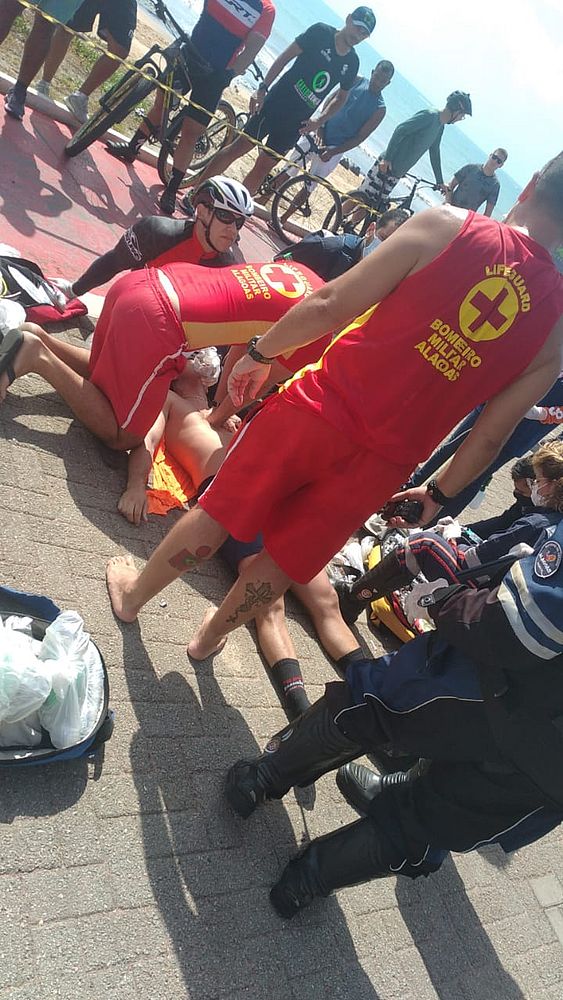 Personal trainer sofre mal súbito e morre na orla de Cruz das Almas