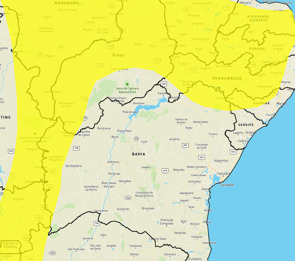Inmet prorroga alerta de chuvas intensas para quase 50 cidades alagoanas