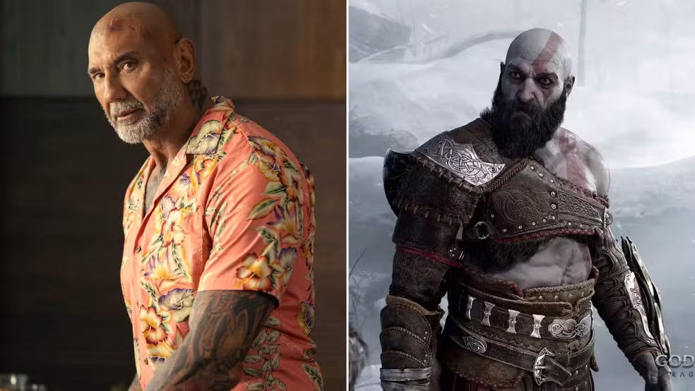 Dave Bautista, de Guardiões da Galáxia, será o novo Kratos de God of War