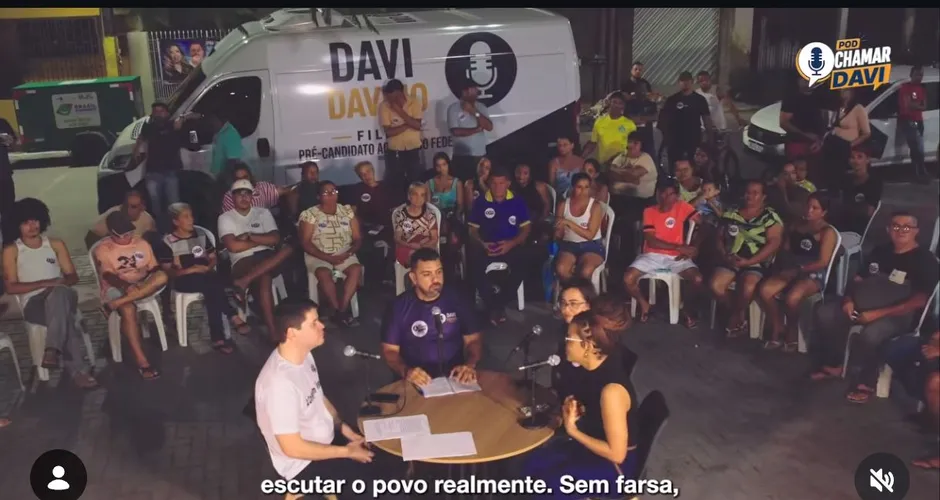 Davi dá largada na pré-campanha com discurso leve e foco no público jovem