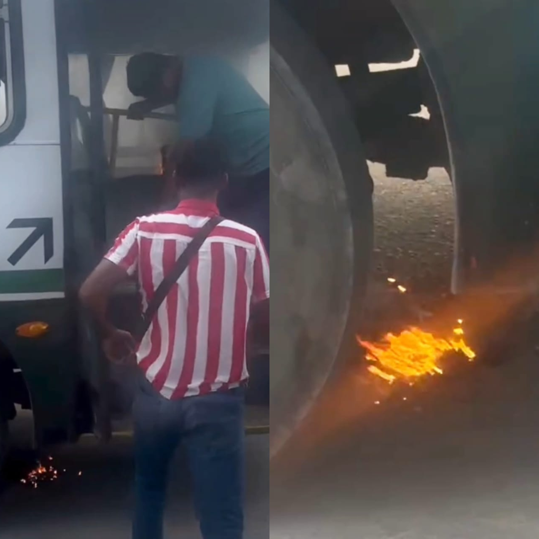 VÍDEO: ônibus da empresa Veleiro pega fogo e mobiliza bombeiros em Rio Largo