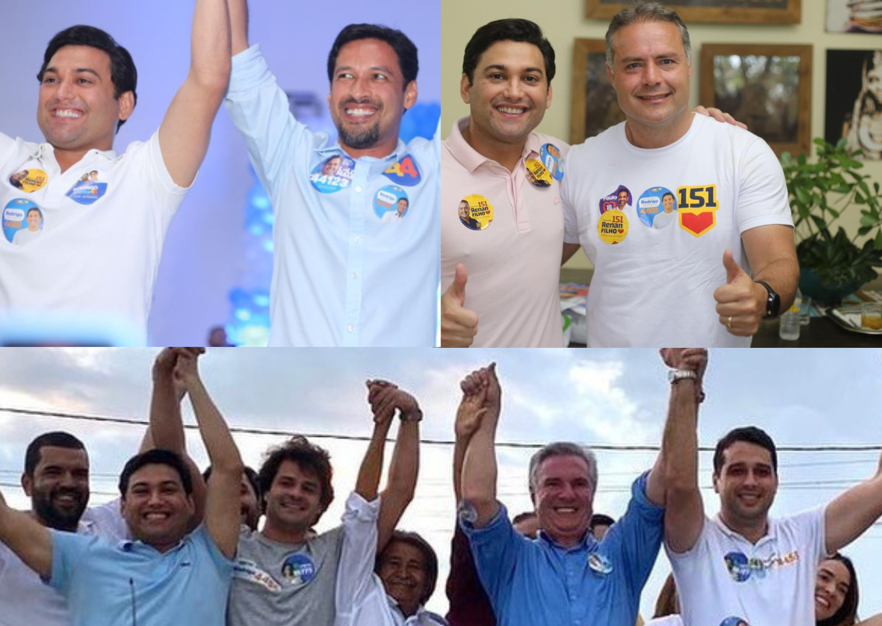 Popular, candidato a federal em AL recebe apoio de Renan, Cunha e Collor