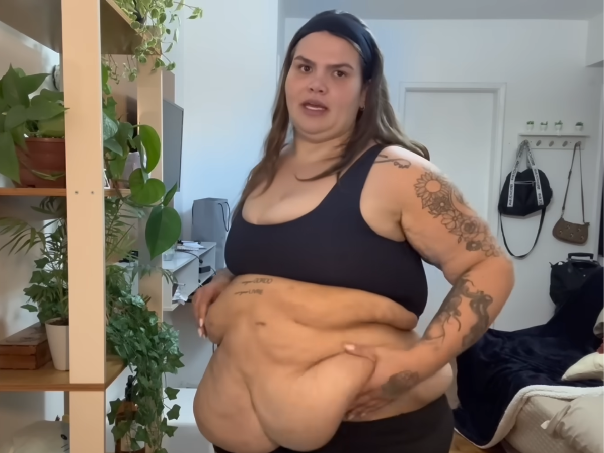 Vídeo: Após eliminar 75 kg, Thais Carla exibe corpo real e comenta flacidez e autoestima