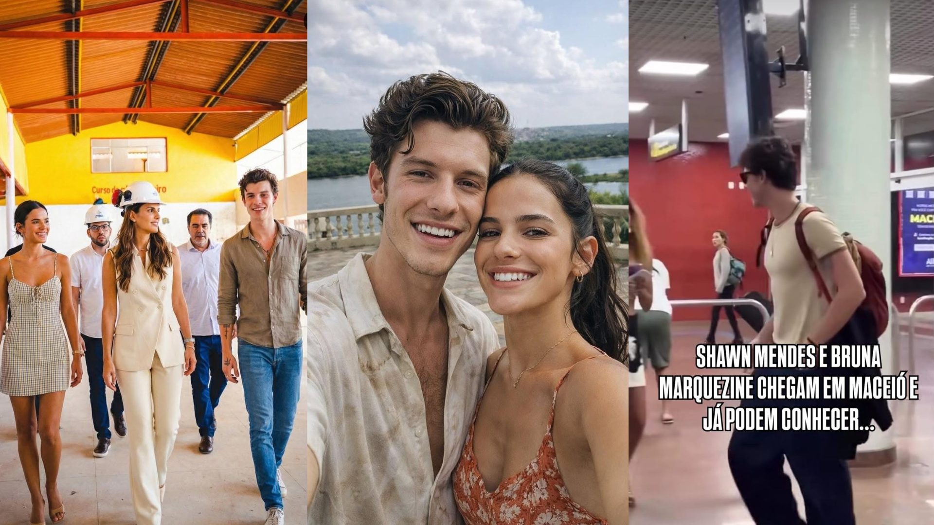 Visita de Shawn Mendes e Bruna Marquezine em Alagoas 'quebra a internet' e vira alvo de memes com IA