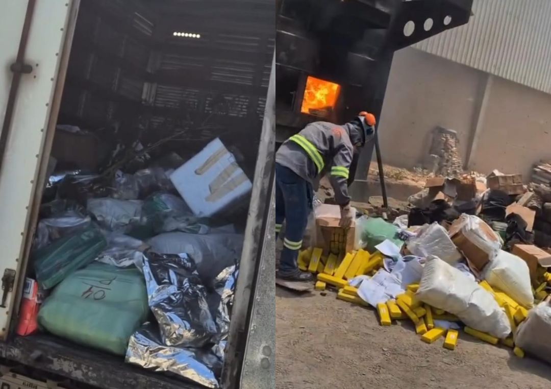 Cerca de uma tonelada de drogas apreendidas é incinerada em AL